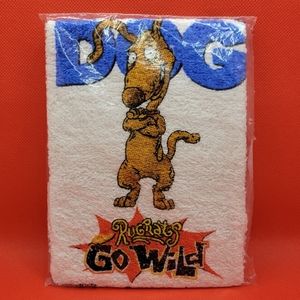 Vintage Rugrats Go Wild Dog Hand Towel Washcloth Nickelodeon Promo (S2)